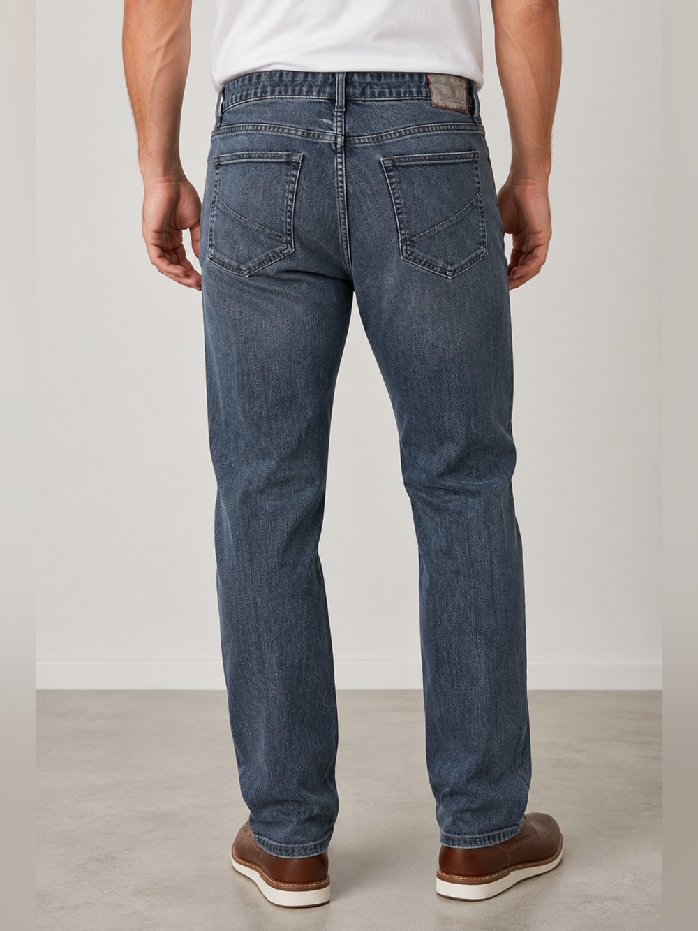 Perry Ellis Premium Denim Gray Straight Leg Stretch Jeans Men’s 38x30